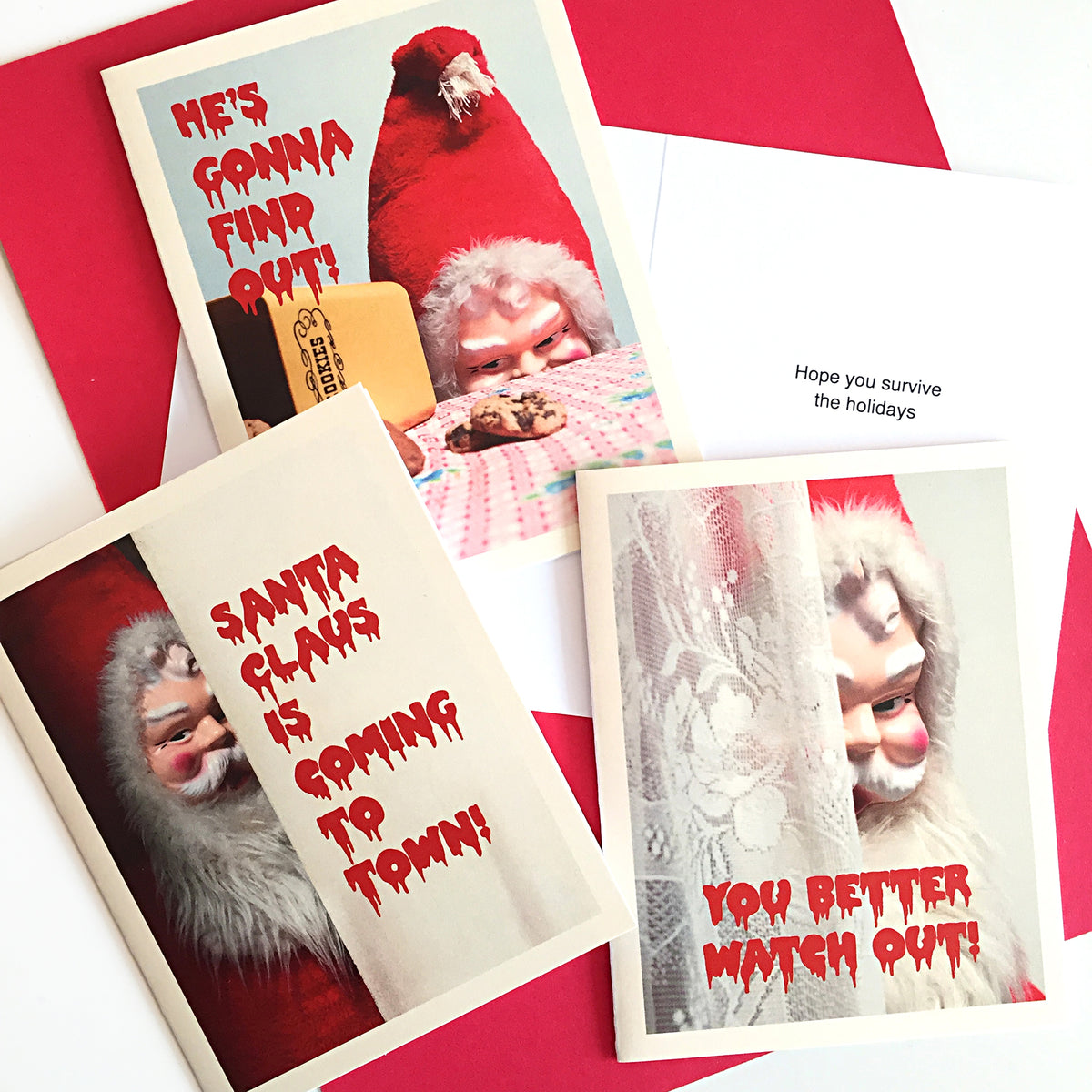Creepy Santa Wrapping Paper Set – Smitten Kitten