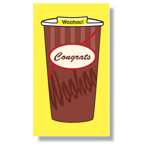 Congrats Cup Mini Enclosure Card