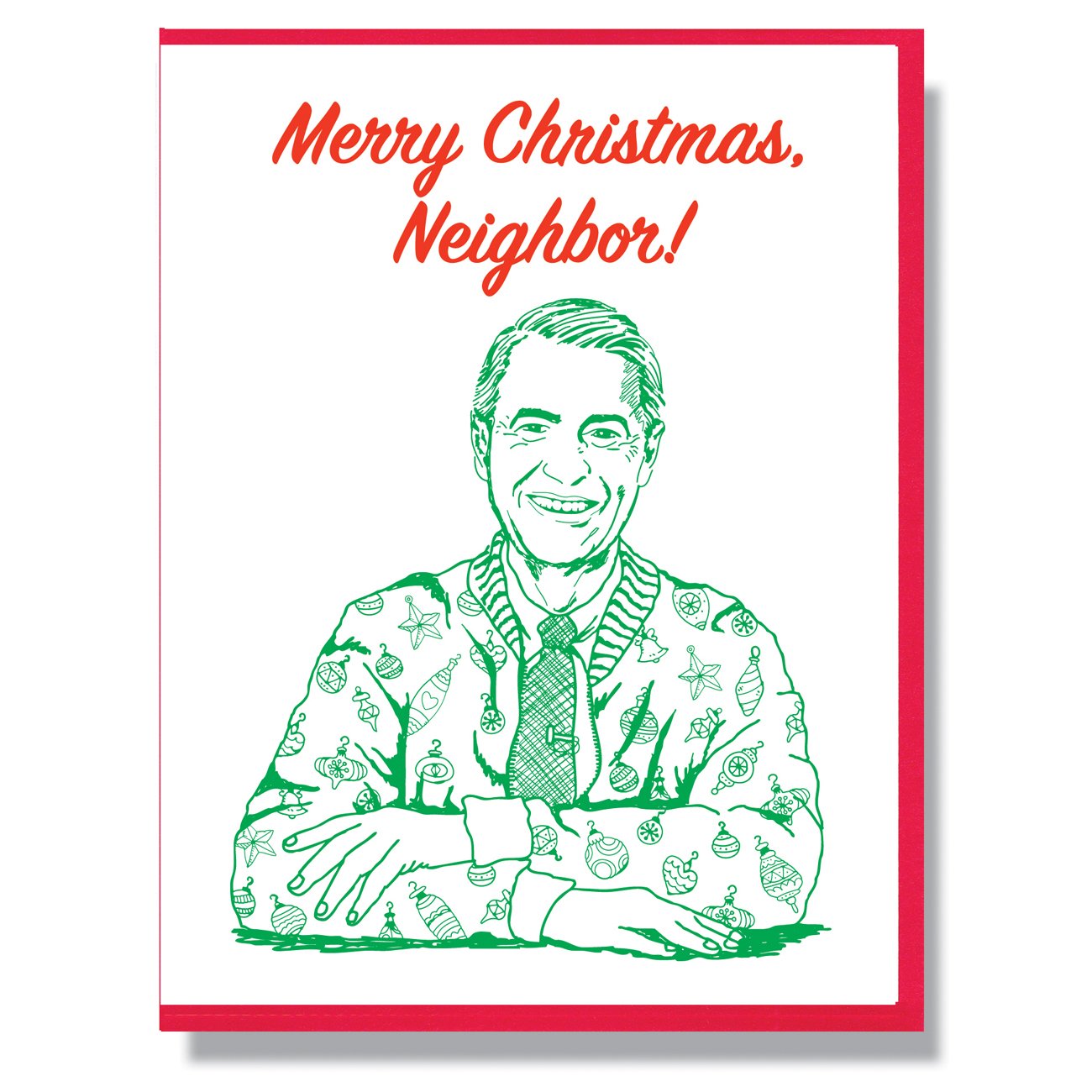 RIP Fred Rogers Christmas Card