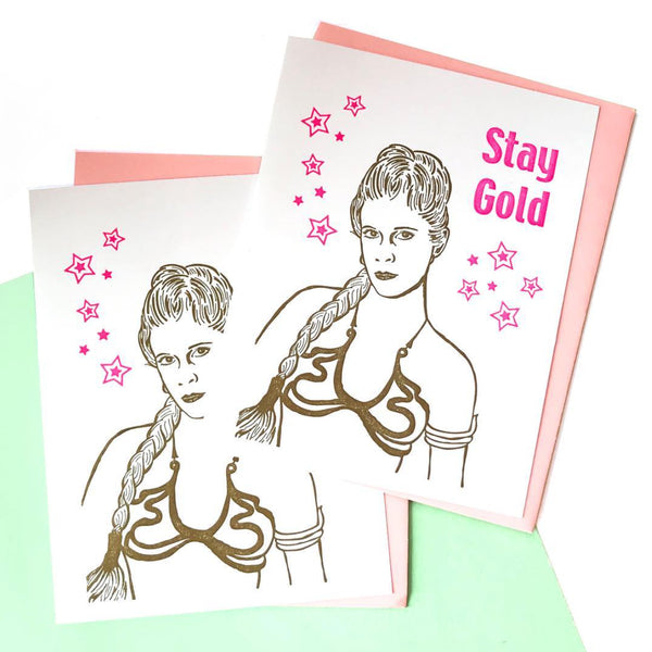RIP Carrie Fisher Card