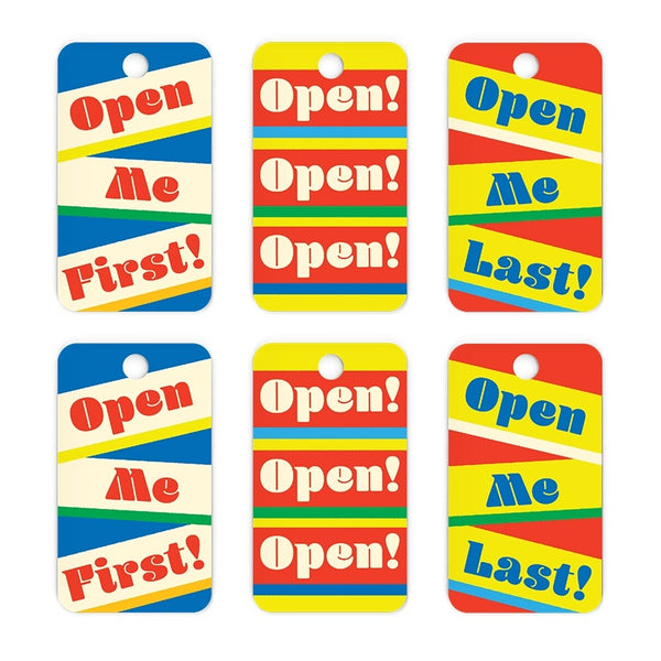 Open! Open! Open! Gift Tags