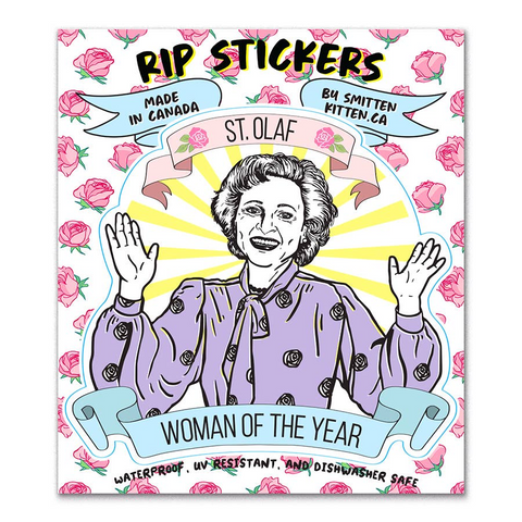 RIP Betty White Vinyl Sticker