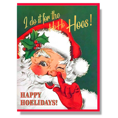 I Do It For The Ho Ho Hoes! Happy Hoelidays! Christmas Card