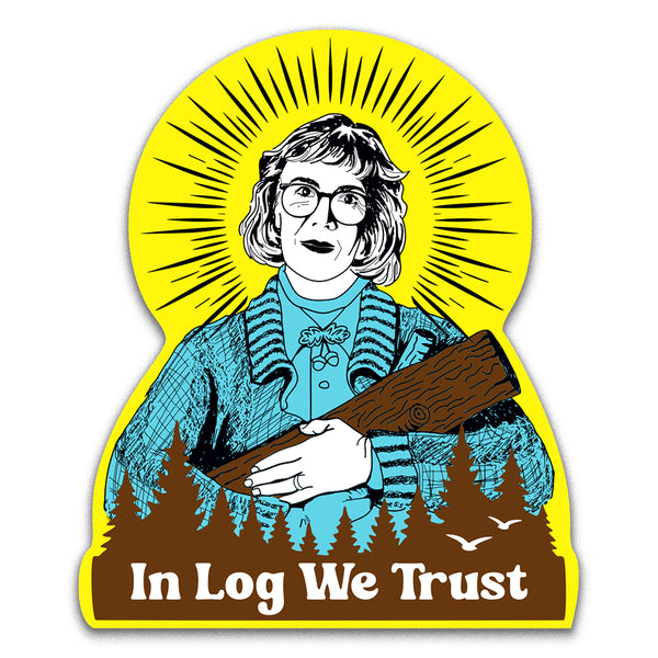 RIP Log Lady Catherine Coulson Vinyl Sticker