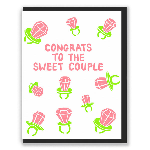 Congrats to the Sweet Couple Card