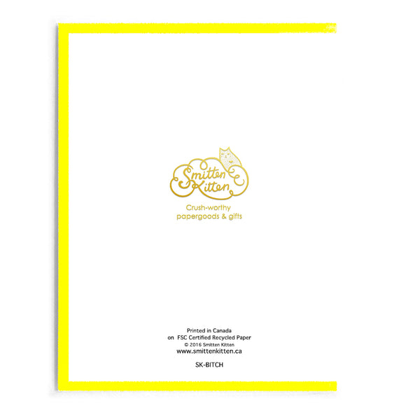 Baddest Bitch I Know Card