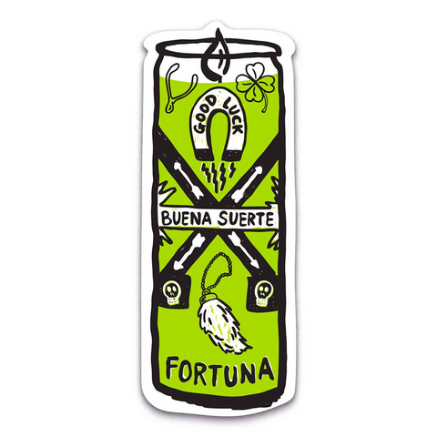 Good Luck Buena Suerte Fortuna Prayer Candle Vinyl Sticker