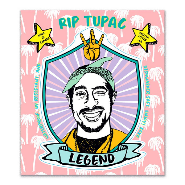 RIP Tupac Shakur Vinyl Sticker