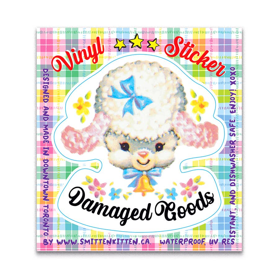Damaged Goods Vinyl Sticker – Smitten Kitten
