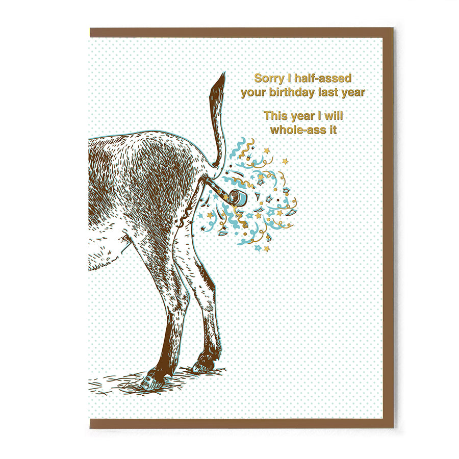Half-Assed Your Birthday Card