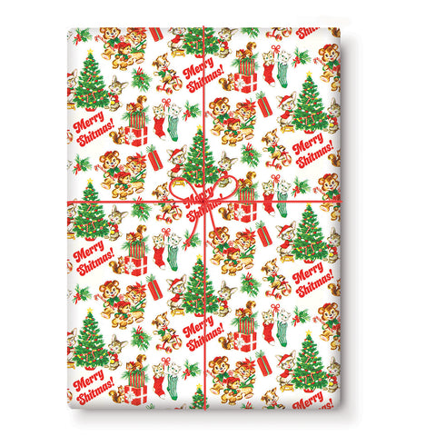 Creepy Santa Wrapping Paper Set – Smitten Kitten