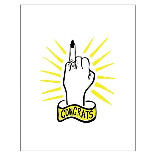 Congrats Ring Art Print (11x14)