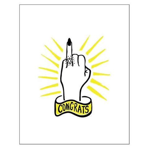 Congrats Ring Art Print (11x14)