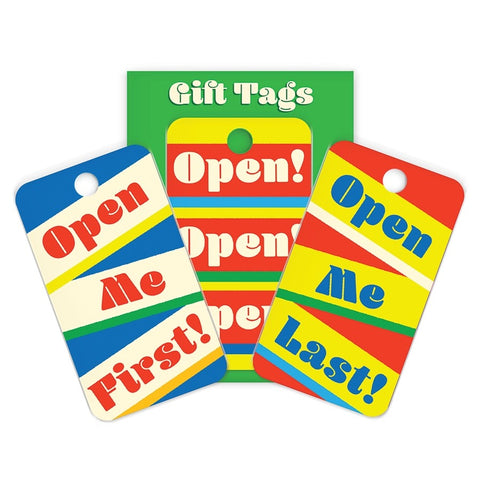 Open! Open! Open! Gift Tags