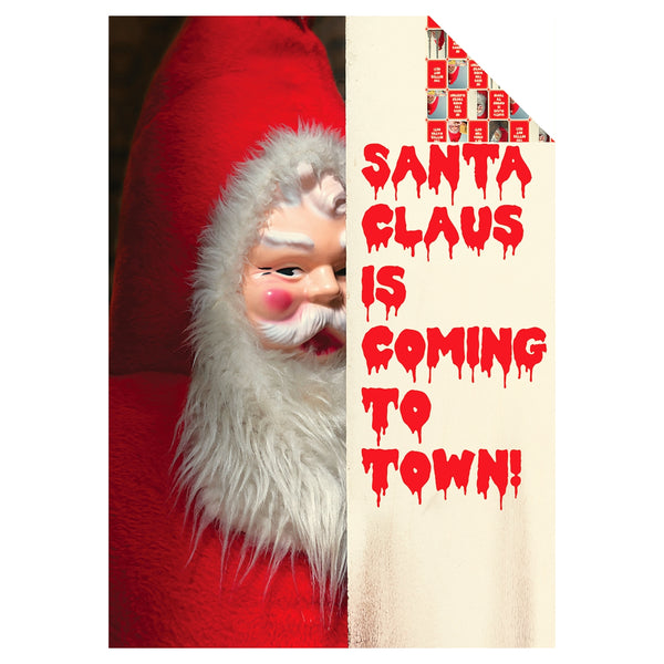 Creepy Santa Wrapping Paper Set