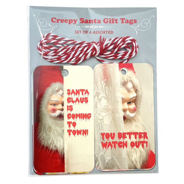 Creepy Santa Gift Tags
