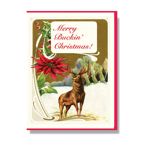 Merry Buckin' Christmas Card