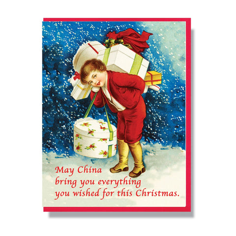 May China Bring You Christmas Card