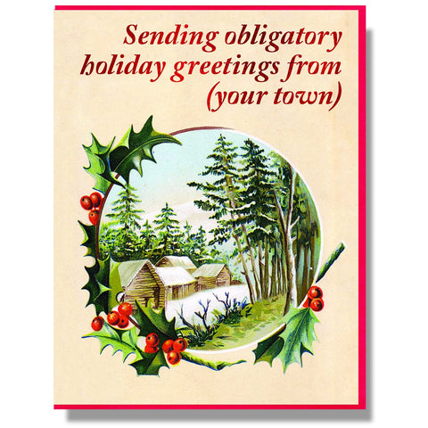 Obligatory Holiday Greetings Card (Box of 6)