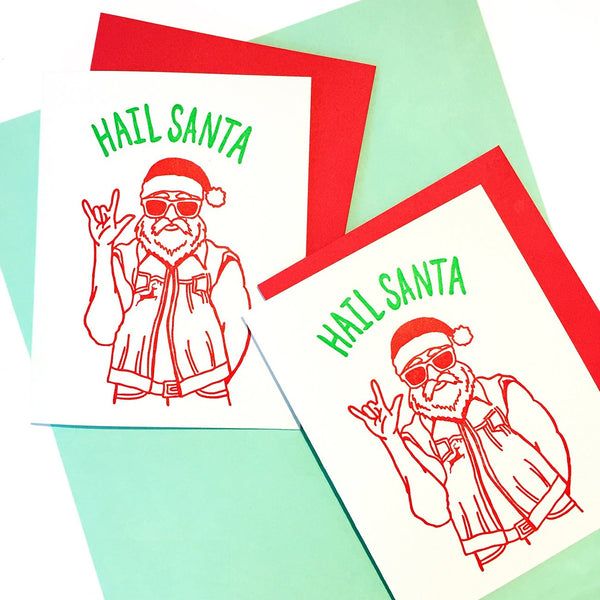 Hail Santa Card