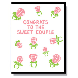 Congrats to the Sweet Couple Card