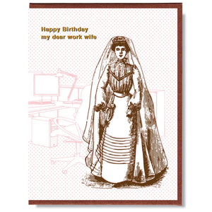 Birthday Work Wife Card