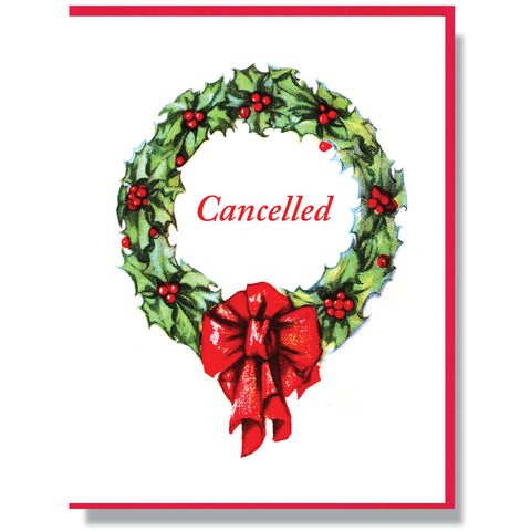 Christmas Cancelled Card