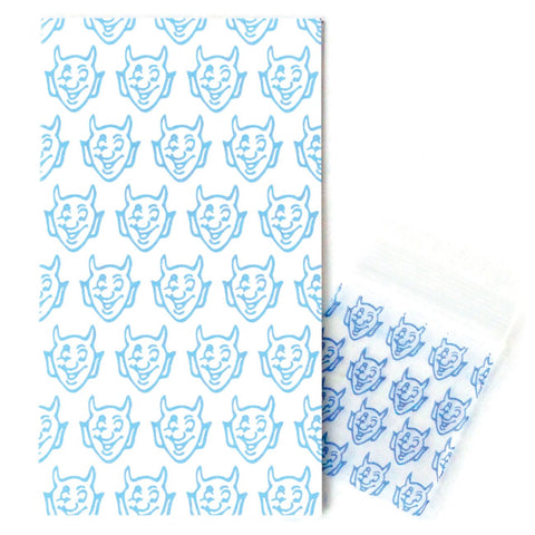 Blue Devil Mini Enclosure Card with Matching Dime Bag
