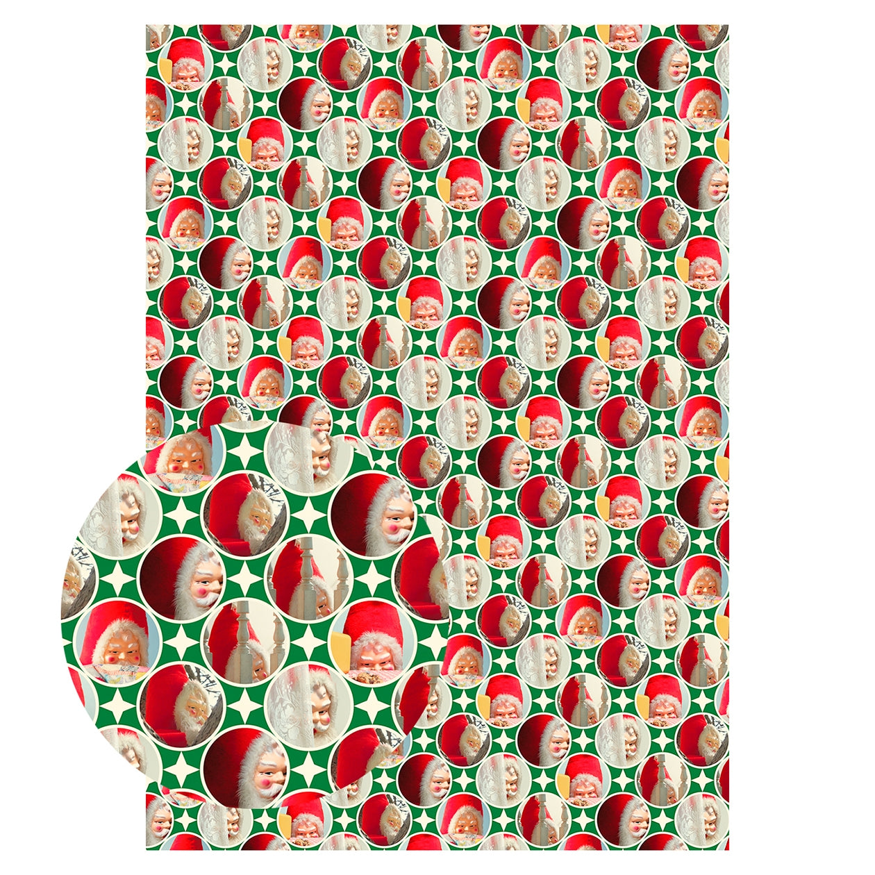 Creepy Santa Wrapping Paper Set