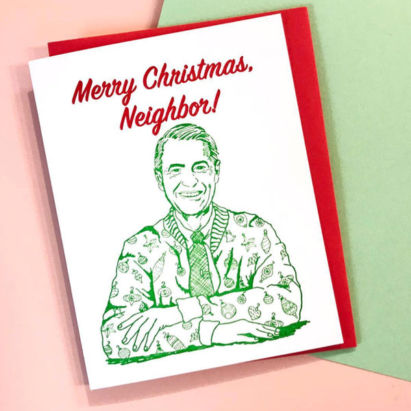 RIP Fred Rogers Christmas Card